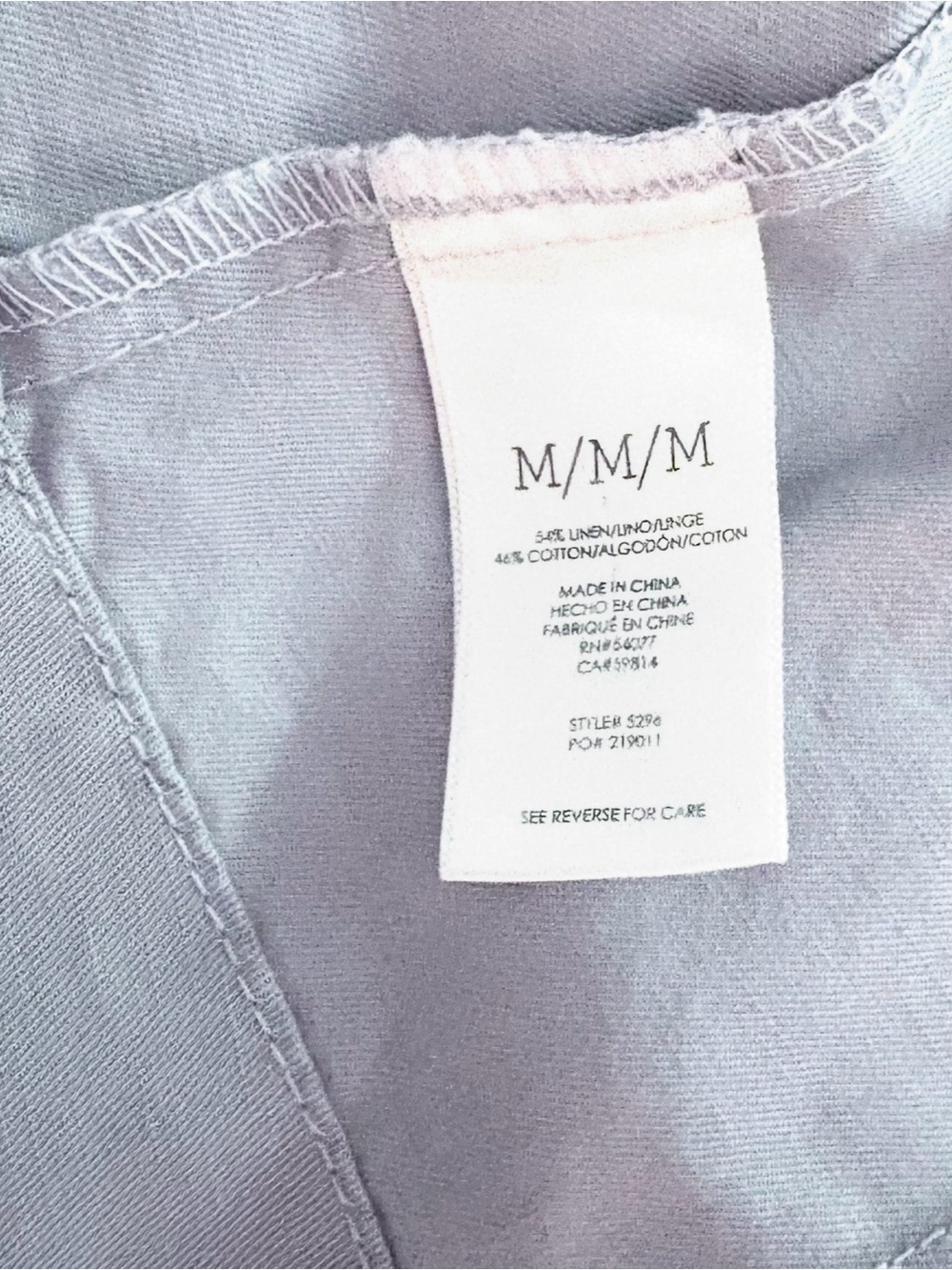 CABI Tanner Linen-Blend Trench Coat, light periwinkle - Picture 4 of 6